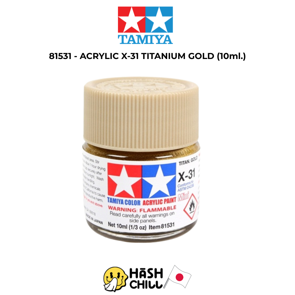 Tamiya 81531 - ACRYLIC X-31 TITANIUM GOLD (10ml.)
