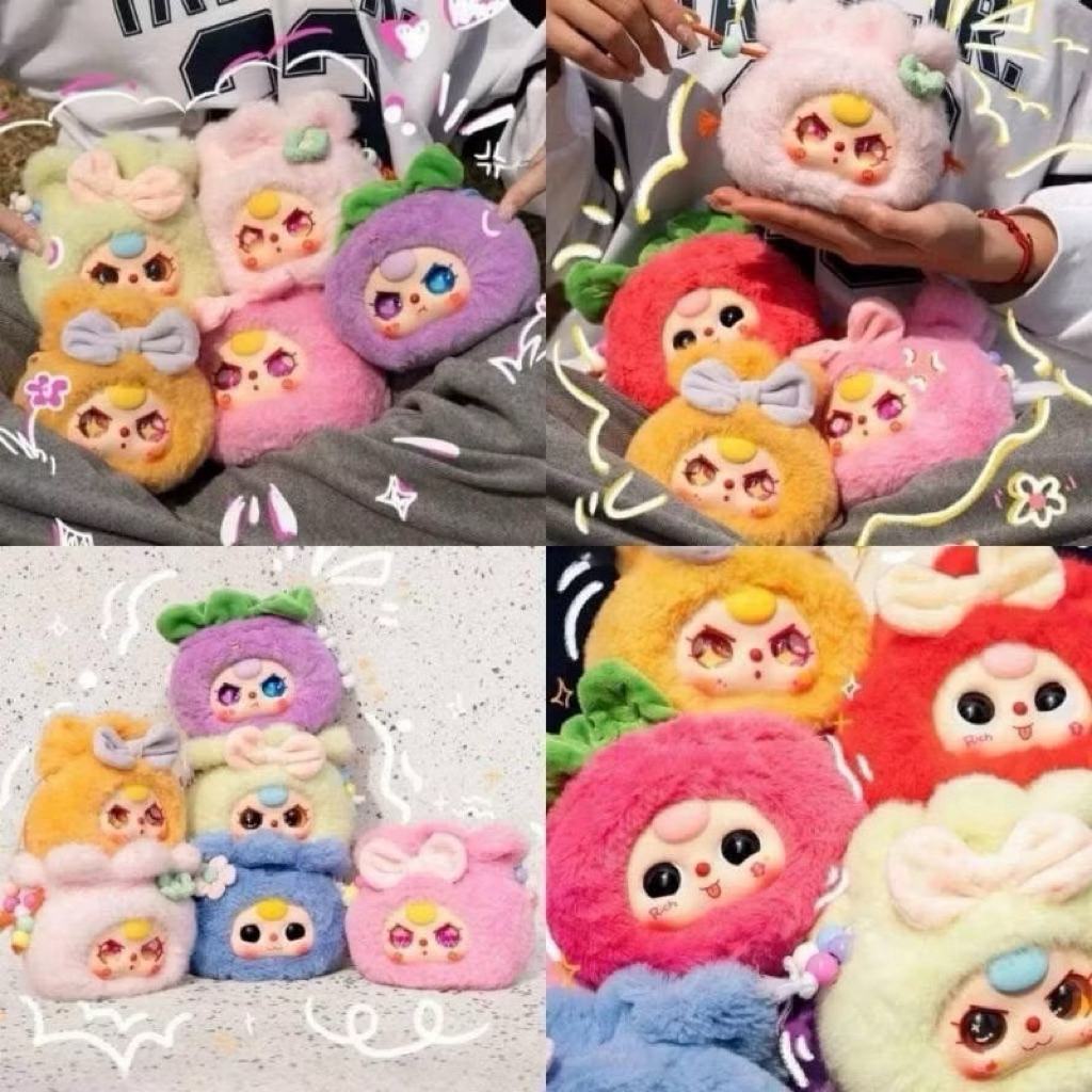 [พร้อมส่งในไทย] ตุ๊กตา  Baby three good luck bag ถุงโชคดี ถุงนำโชค ยกบล็อก1box 8จุ่ม🇹🇭