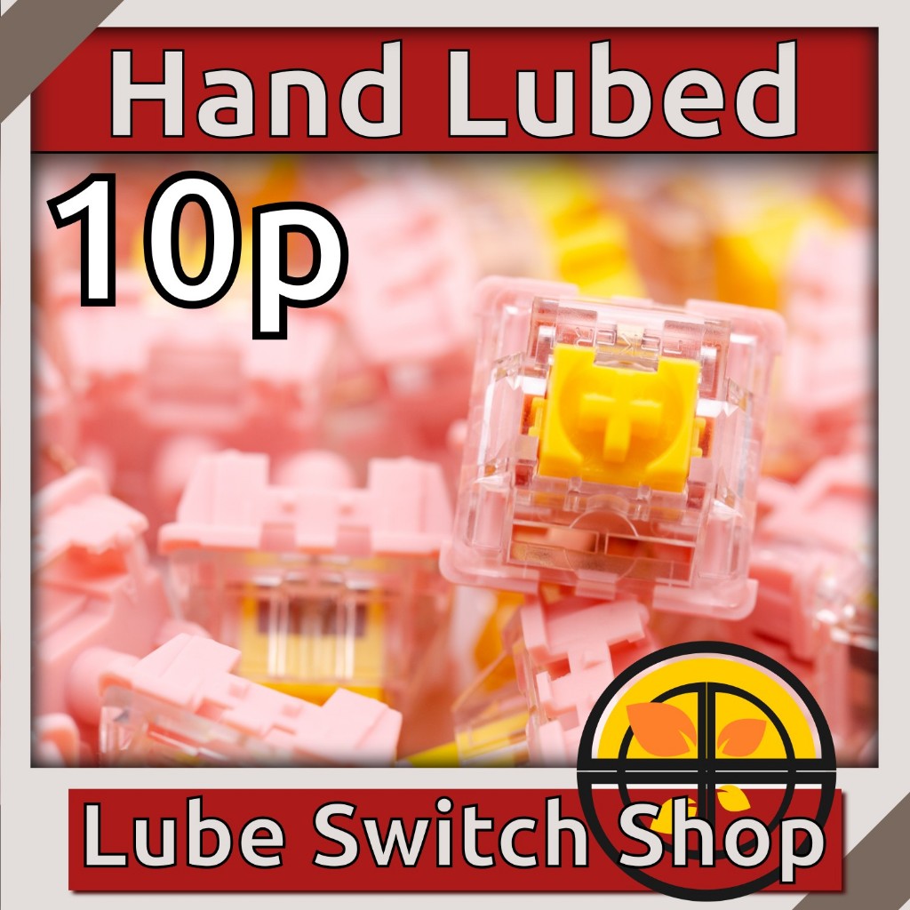 ลูปมือ 10ตัว Feker Emerald Yellow Lubed Linear Switch