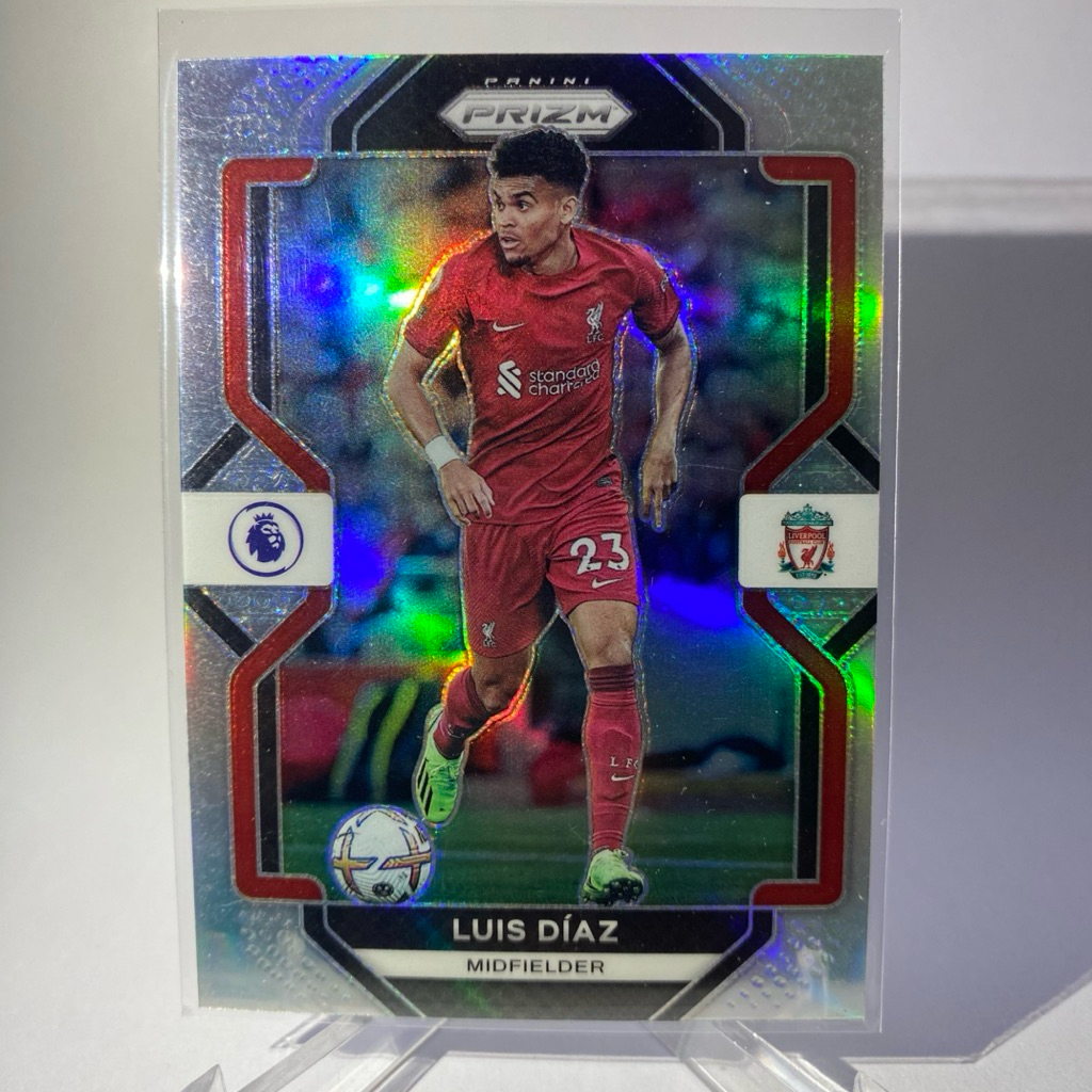 การ์ดนักกีฬาฟุตบอล LUIS DIAZ, LIVERPOOL, (PRIZM), PANINI PRIZM 2022