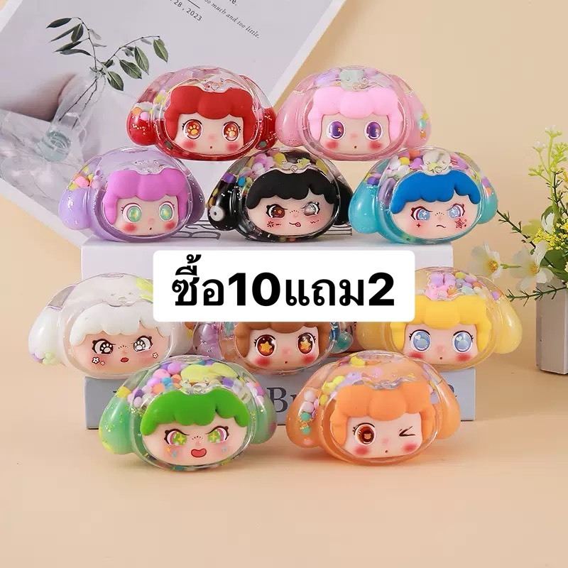 **ซื้อ10 แถม2** เรซิ่น กระต่ายหูตก อะคริลิกแบบการ์ตูน น่ารัก ตู้น้ำเรืองแสง สุ่มสี สำหรับตกแต่งโต๊ะทำงาน (คละสี)