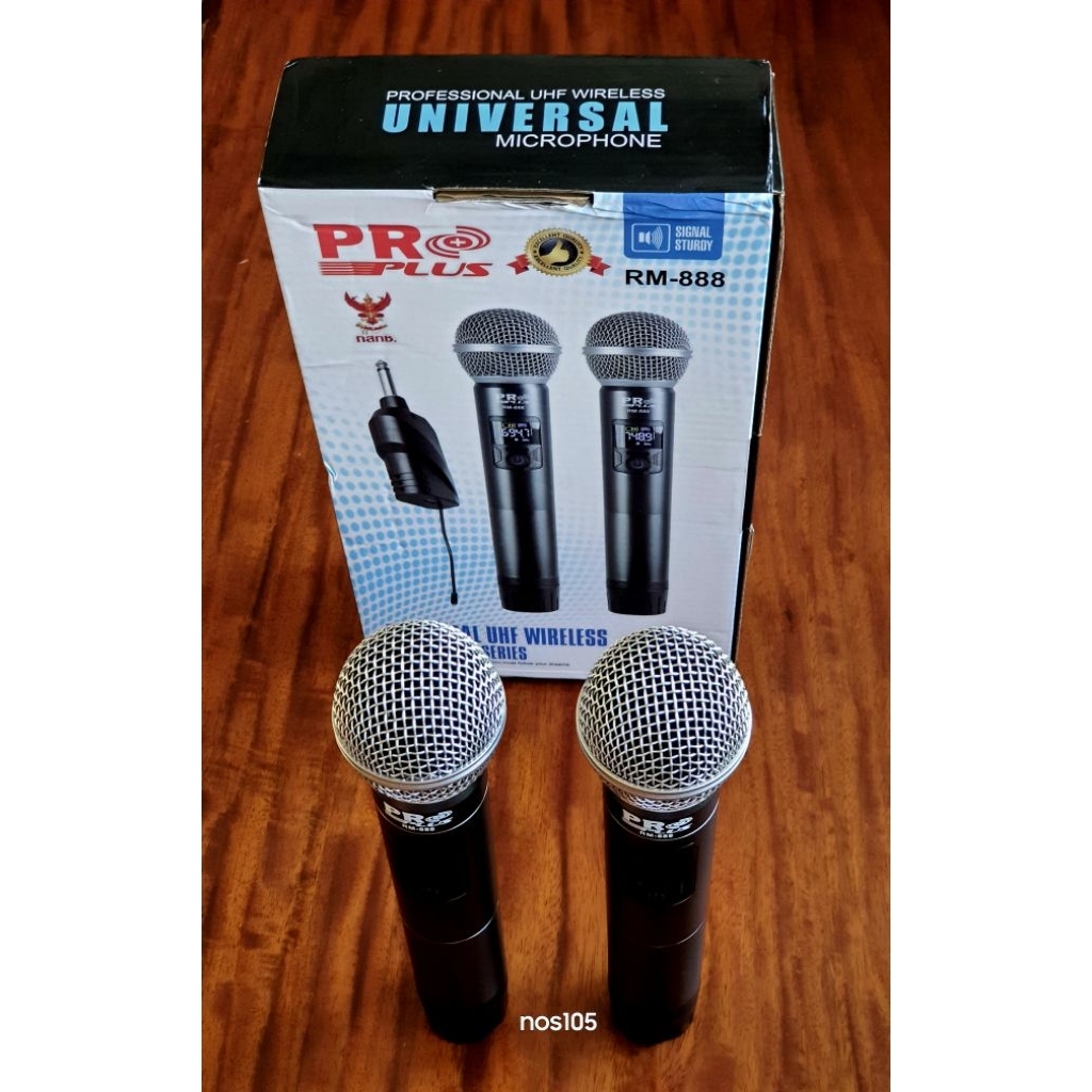 Proplus RM-888 Wireless Microphone ไมโครโฟนไร้สาย รุ่นประหยัด คุ้มค่า #SPR 201268