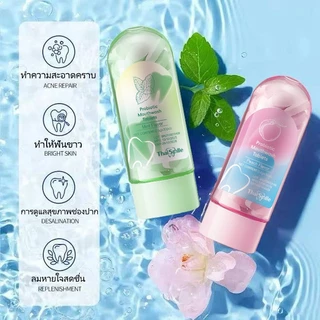 ThaiSmile Mouthwash เป็นยาสีฟันเนื้อแข็งที่พกพาสะดวก ซึ่งทำความสะอาดปาก อ่อนโยนและไม่ระคายเคือง ทำความสะอาดและต้านเชื้