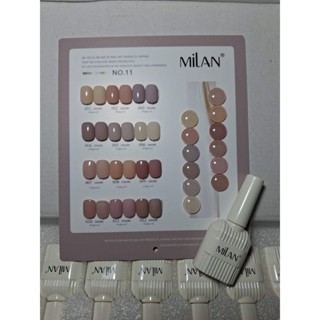 เชตสีเจล MiLan 12 สี แถมชารจโชร์( พร้อมส่งจากไทย)   Set NO.1…