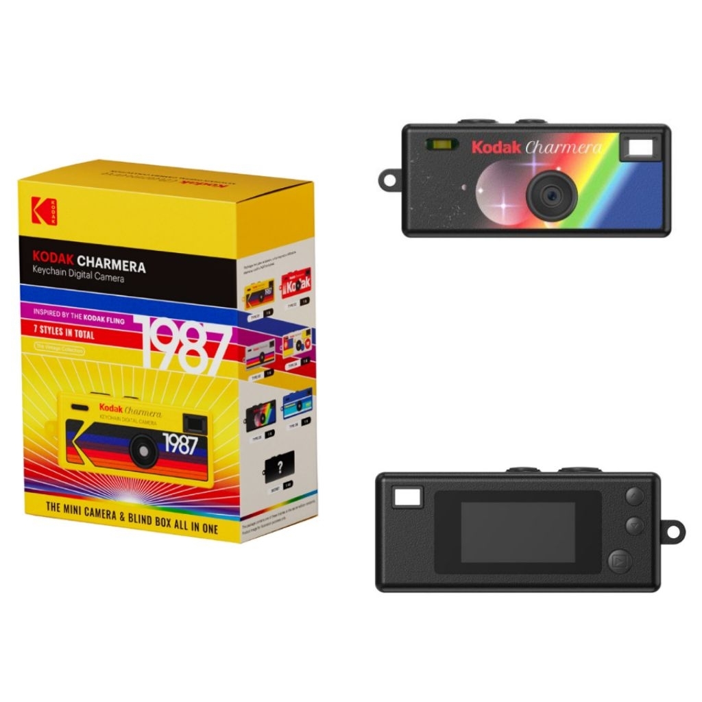 พร้อมส่ง ส่งไว กล้องสุ่มจิ๋ว กล้อง KODAK CHARMERA 1987 Keychain Digital Camera แบบเลือกสี (เปิดเช็คก