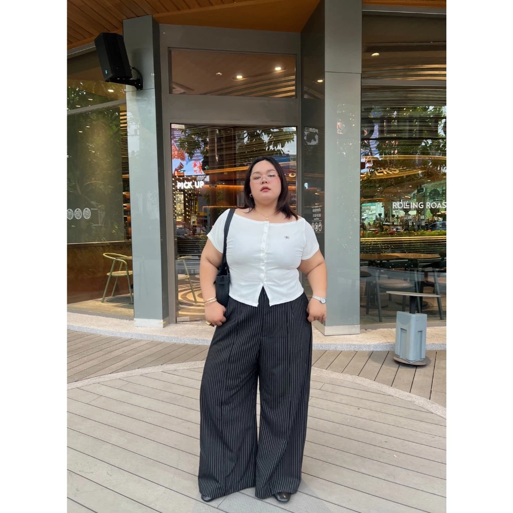 CurveG Rose Stripped Pants กางเกงขายาวโรเซ่ลายริ้ว