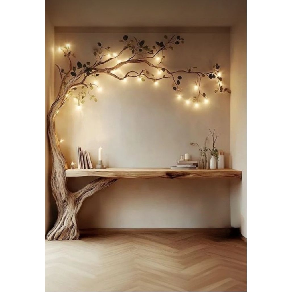 Artistic tree table made from nature.(ขนาด160*180cm.