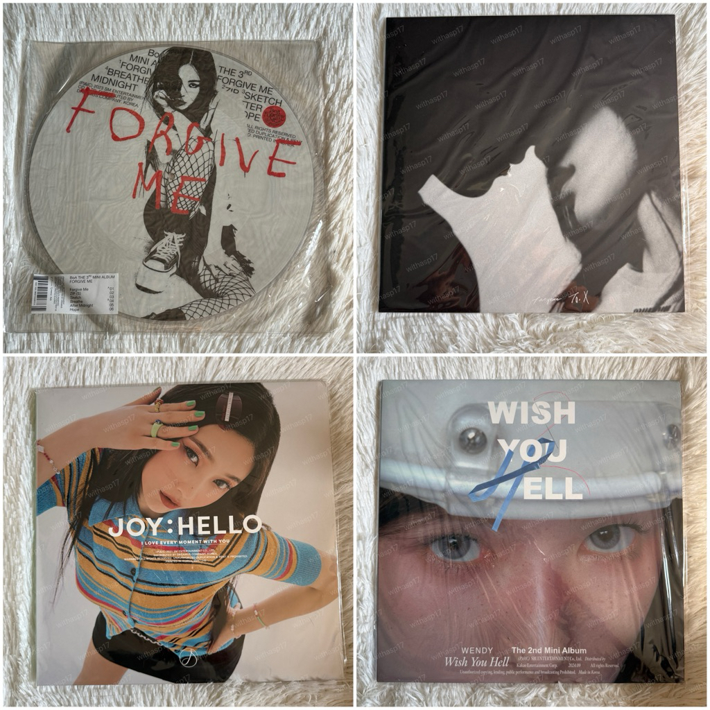 [พร้อมส่ง] แผ่นเสียง BoA Forgive Me / Taeyeon To X / Wendy Wish You Hell / Joy Hello LP VINYL