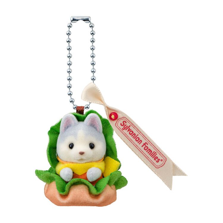 Sylvanian Families Baby Keychain Husky Hamburger Costume Cute Animal Key Holder ซิลวาเนียน แฟมิลี่ พ