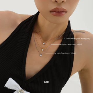 Bemet Luxe gem necklace สร้อยคอสแตนเลส 3 แบบ