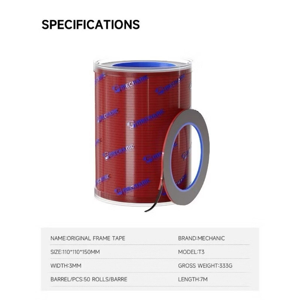 MECHANIC T3 3mm  (50ม้วน)(100ม้วน)