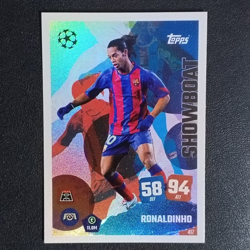 การ์ดฟุตบอล SHOWBOAT TOPPS MATCH ATTAX UCC 2025/26 SOCCER TRADING CARD