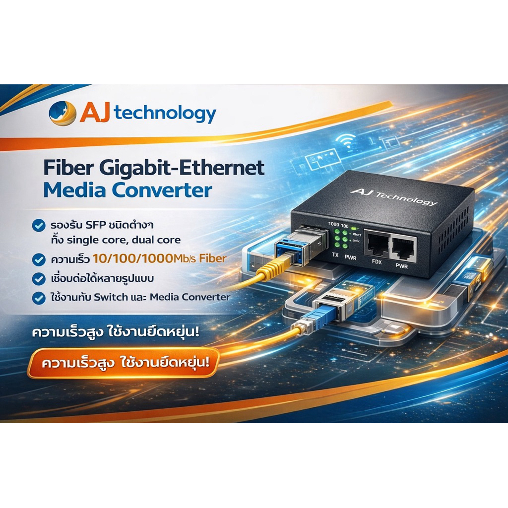Fiber Gigabit-Ethernet Media Converter