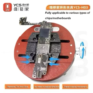 Ycs H03 Pro โทรศัพท์มือถือสากล PCB Circular Fixture เมนบอร์ดบัดกรี BGA CPU IC ชิปมินิกาวดีบุกกําจัดซ่อม Clamp