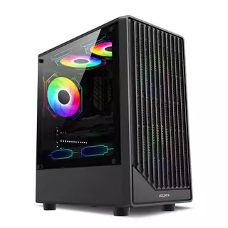 เดโมแมน AOCZHTA Demolitionist Black U3 - M-ATX/ ITXเคสคุณภาพสูงสำหรับเล่นเกมและใช้งานในสำนักงาน พร้อมหน้าต่างด้านข้า