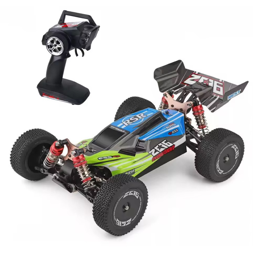 รถบังคับวิทยุWLtoys144001 4WD R/C รีโมท2.4GHzความเร็ว60km/h 1:14 ระบบไฟฟ้าทั้งคันแท้ใช้แบตเตอรี่อุปกรณ์พร้อมเล่น