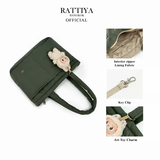 [RATTIYA BANGKOK] Marshmallow Daily / 4 colors กระเป๋านุ่มนิ่มผ้าFinnare210D ผ้ากันน้ำทั้งใบ น้ำหนักเบาพิเศษ สะพายไหล่