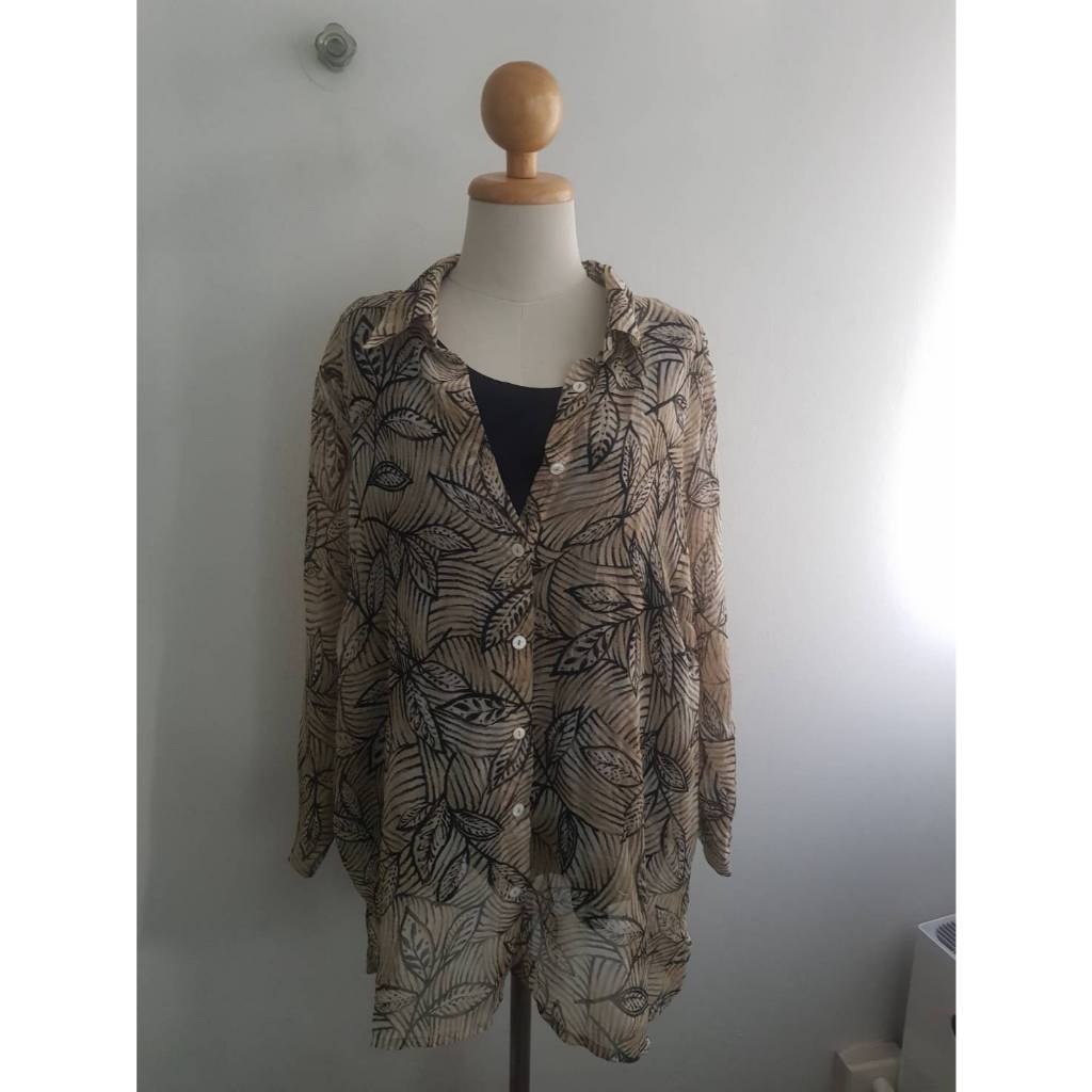 เสื้อชีฟองแต่งซับใน alfred dunner 16W 52/27