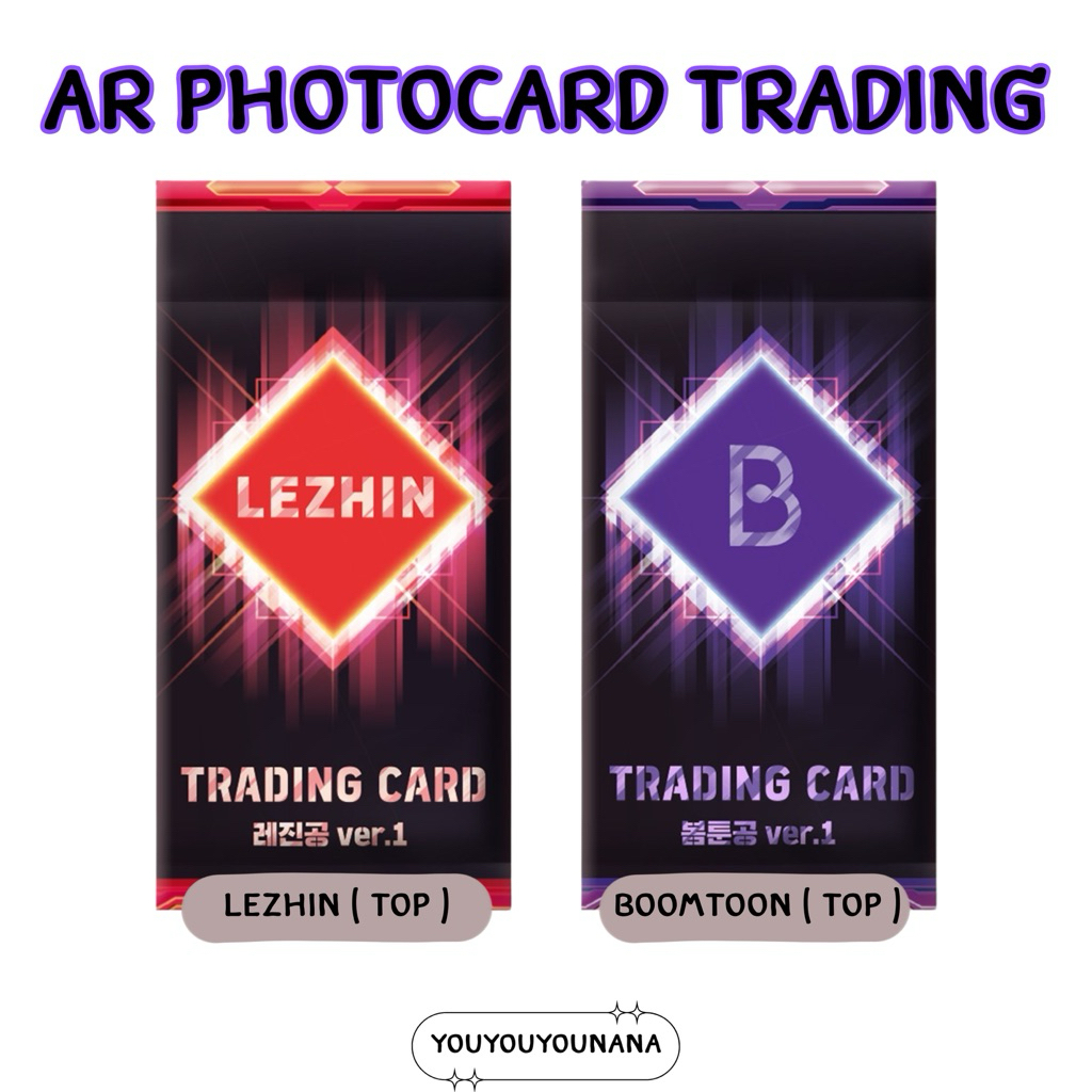( รอบกดพร้อมส่ง ) AR PHOTOCARD TRADING - LEZHIN / BOOMTOON