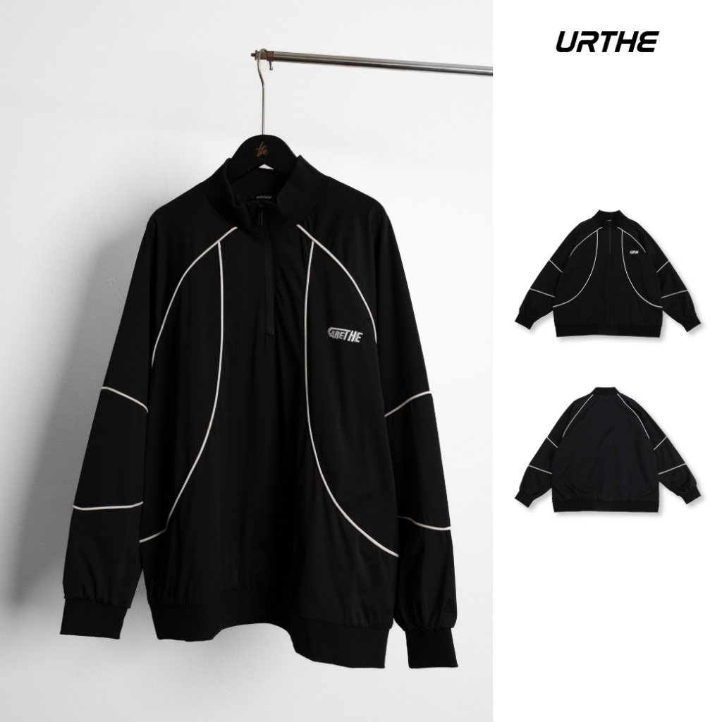 URTHE - เสื้อแขนยาว เสื้อกันหนาว Oversize รุ่น RAPID TOP ZIP LONG SLEEVED