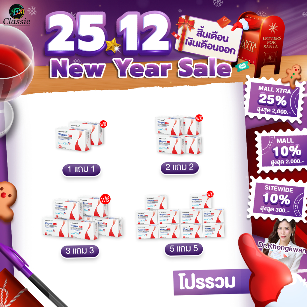 [ โปรโมชั่น ] Wegora วีโกร่า ปากกาแคปซูล Dr.Khongkwan ดร.ของขวัญ 1กล่อง/10แคปซูล