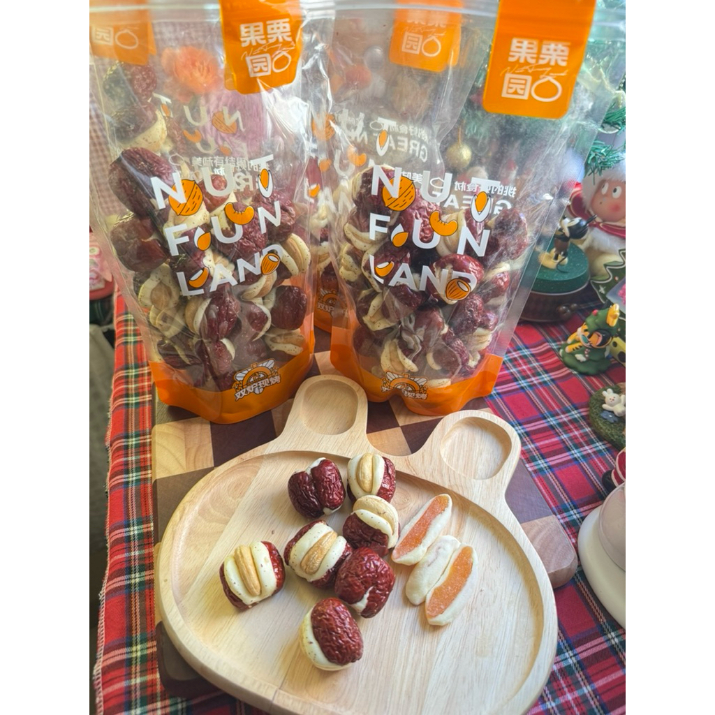 พร้อมส่งNut Fun Land ของแท้พุทรานมชีสของดีจากเซี่ยงไฮ้พร้อมส่งรอบเข้าใหม่24/05/69 ขนาด500g(ใหม่ทุกรอบไม่มีค้างสต็อก)