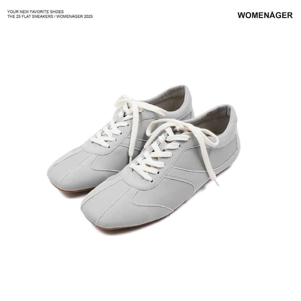 WOMENAGER - The 25 Flat Sneaker สี Blue รองเท้าผ้าใบ รองเท้าผ้าใบผู้หญิง