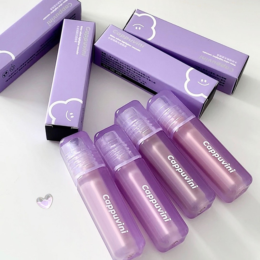 Cappuvini Concealer คอนซีลเลอร์เนื้อลิควิด ปกปิดรอยดำรอยแดง ปรับสีผิวเฉพาะจุด กันน้ำ ติดทน บางเบา เกลี่ยง่าย ไม่เป็นคราบ ราคา ถูกที่สุด ดีลบีเคเค แกลเลอรีภาพที่ 2