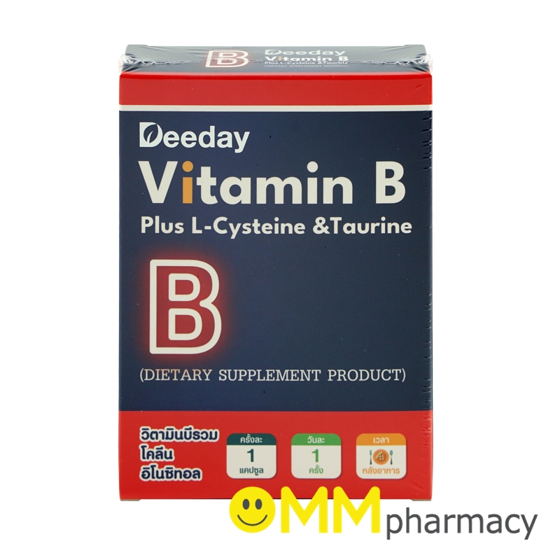 DEEDAY VITAMIN B PLUS L-CYSTEINE & TAURINE 30'S.