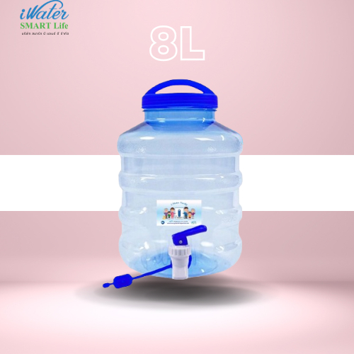 (ราคาถูก)ถังน้ำดื่ม 8 ลิตร สินค้าภายในประเทศ พลาสติกเกรด A /iWater