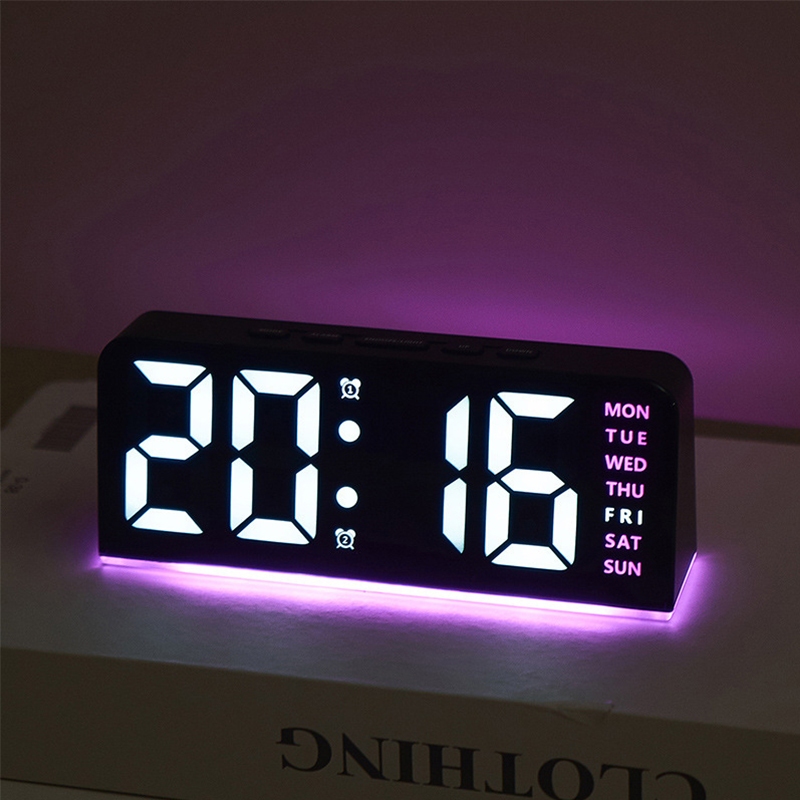 ✔[พร้อมส่ง]นาฬิกาดิจิตอล มัลติฟังก์ชั่น นาฬิกาปลุกดิจิทัล ระดับความสว่าง 3 ระดับ ตัวเลขขนาดใหญ่ แสดงใส่แบตเตอรี่ได้