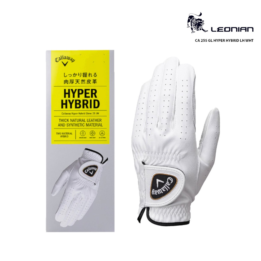 ถุงมือกอล์ฟ Callaway 25S GL HYPER HYBRID LH WHT