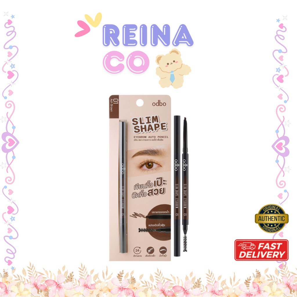 OD703 ODBO Slim Shape Eyebrows Auto Pencil ดินสอเขียนคิ้วแบบหมุน