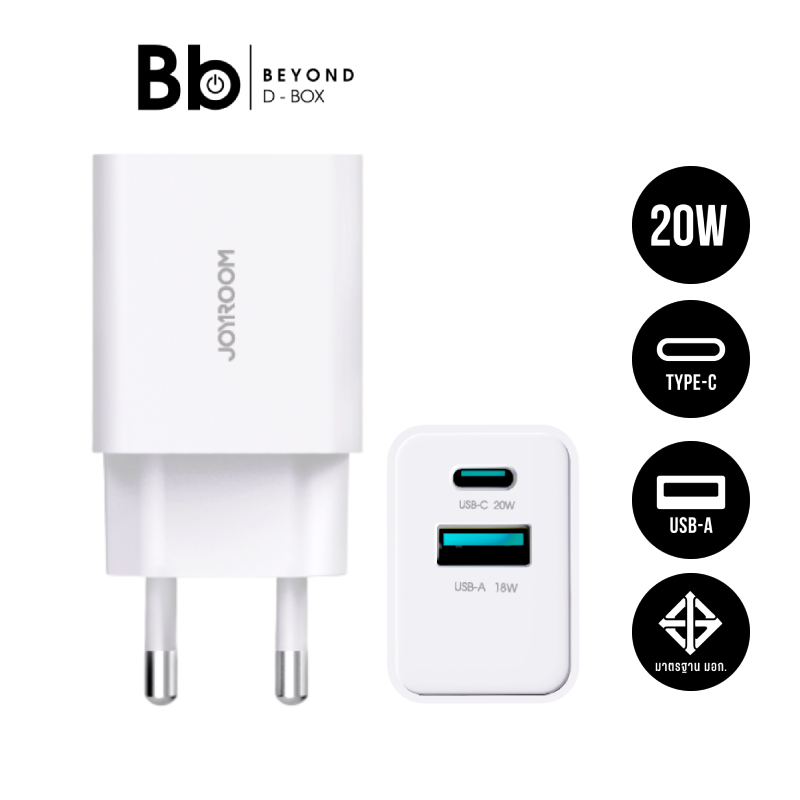 อะแดปเตอร์ JOYROOM JR-TF1 20W Dual-Port (A+C) Charger by BB Beyond D-Box