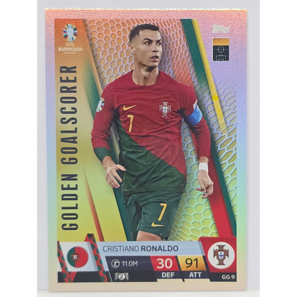 การ์ดฟุตบอล Cristiano Ronaldo (Golden Goalscorer) ของแท้100% ภาพถ่ายจากสินค้าจริง