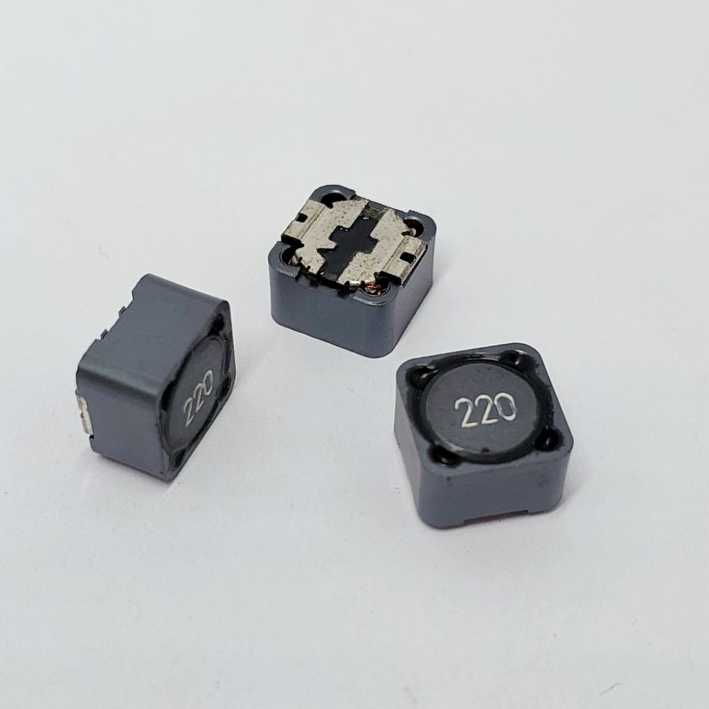 ( 1 ตัว) L  22 ไมโครเฮนรี่ (uH) ,220 ( 22uH ) ตัวเหนี่ยวนำ ,SMD Inductor ,  ขนาด 12x12x7mm. (พร้อมส่