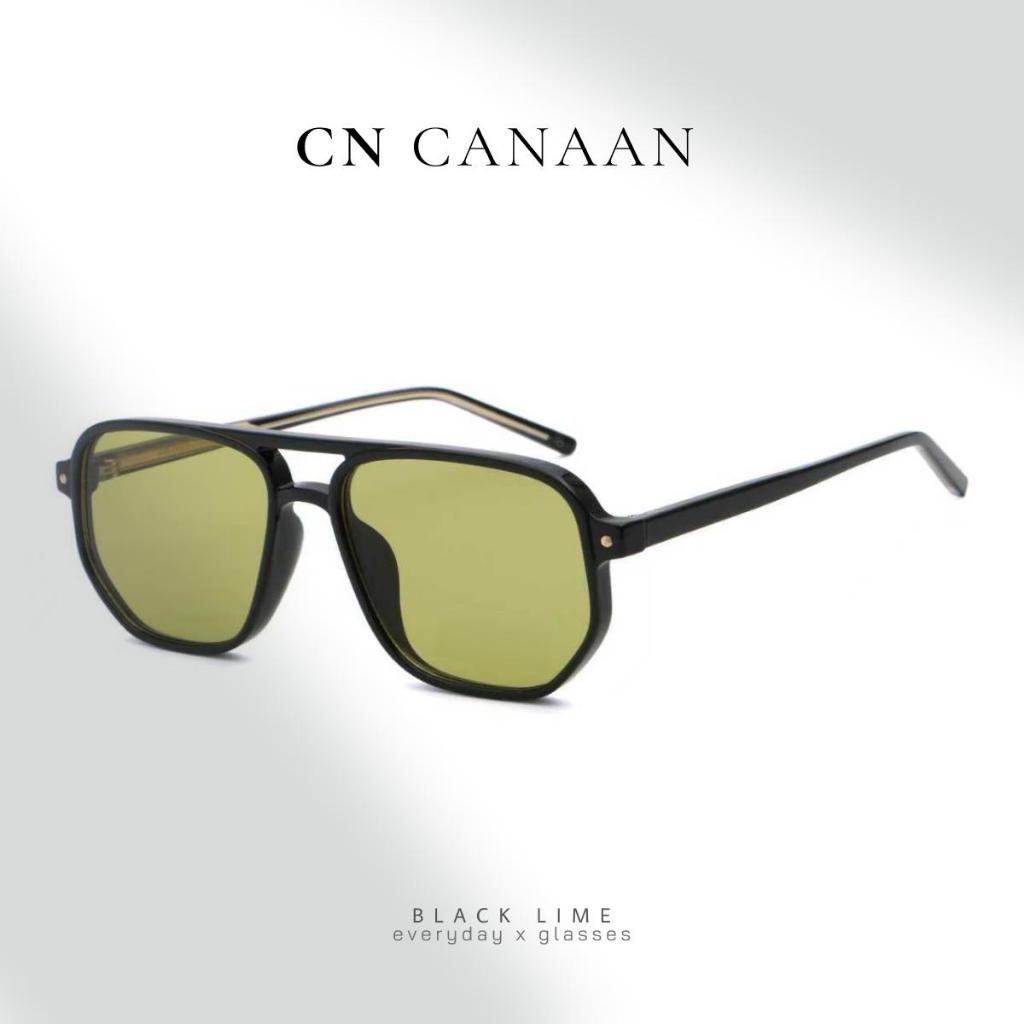CN แว่นกันแดด Canaan วินเทจคอลเลคชั่น กรอบอะซิเตท โอเวอร์ไซส์ ขนาด 57-18-136 mm น้ำหนัก 28 g แว่นตาโพลาไรซ์ ลดแสงจ้า