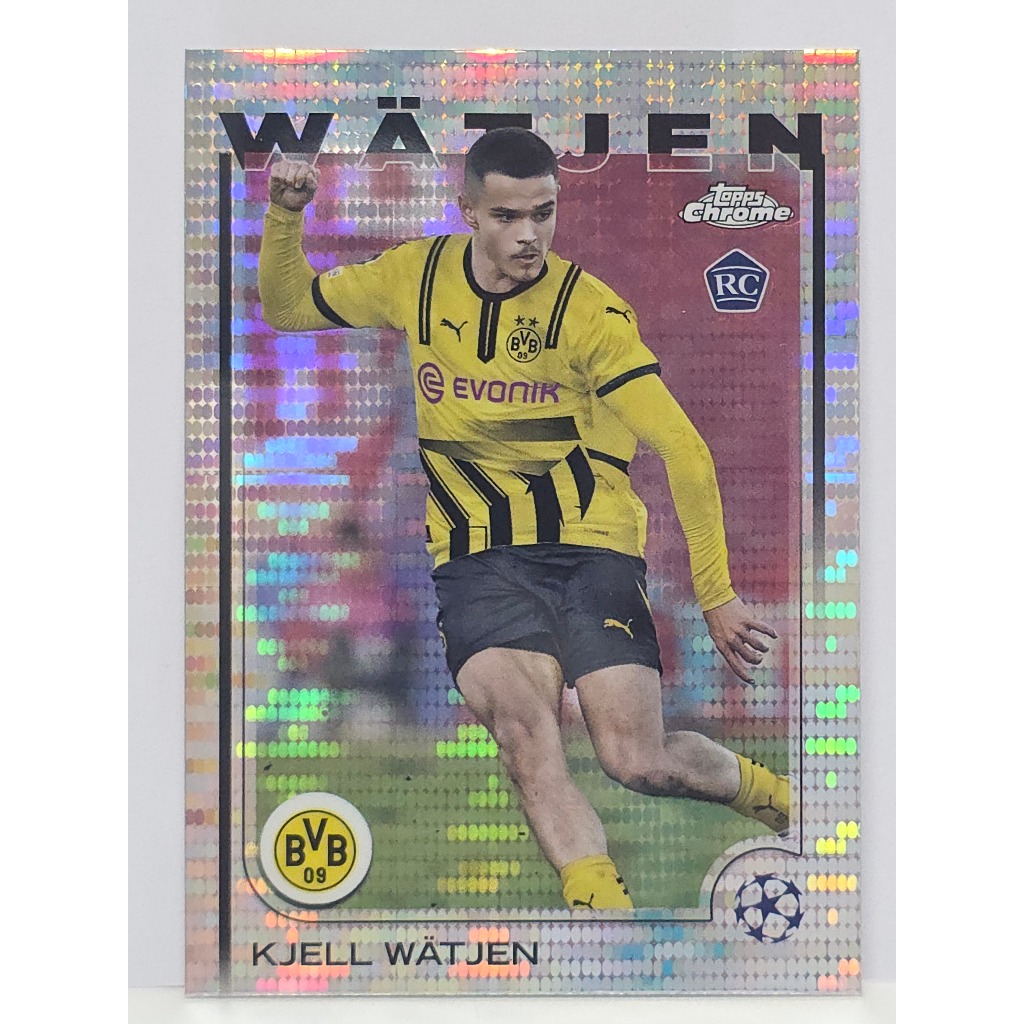 การ์ดฟุตบอล KJELL WATJEN (topps Chrome) ใบสะท้อน ของแท้100% ภาพถ่ายจากสินค้าจริง