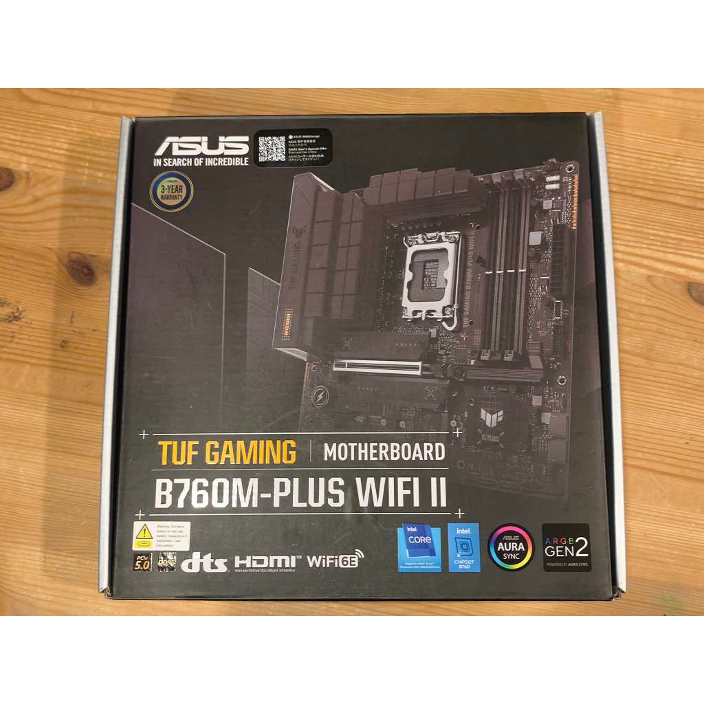 ASUS TUF GAMING B760M-PLUS WIFI II (DDR5)(LGA 1700)(MICRO-ATX) เมนบอร์ดมือสอง ประกันศูนย์ไทย ครบกล่อ