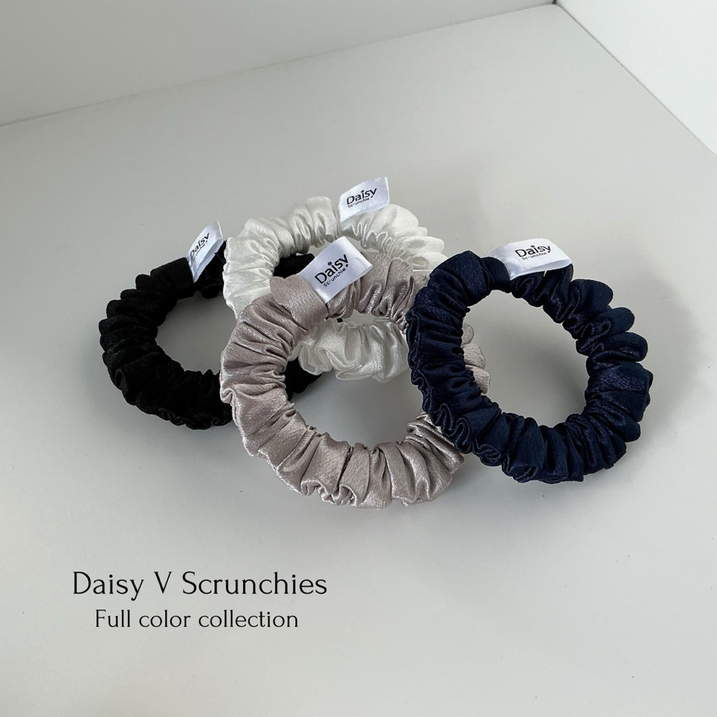 ยางรัดผม • Daisy v scrunchies • satin full color collection • S size • หลากหลายสี ราคา ถูกที่สุด ดีลบีเคเค แกลเลอรีภาพที่ 9