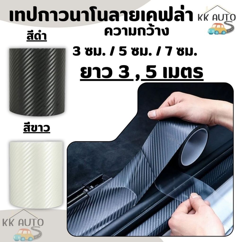 เทปกาวกันรอย นาโน ลายเคฟล่า สติ๊กเกอร์ ป้องกันรอยขีดข่วน เทป คาร์บอนไฟเบอร์