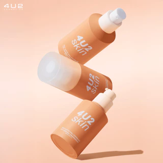 รองพื้น ปกปิด 4U2 STAY MATTE FULL COVERAGE OIL CONTROL FOUNDATION SPF50 PA+++ รองพื้นขวดส้ม รองพื้น4u2 ปกปิดรอยสิว