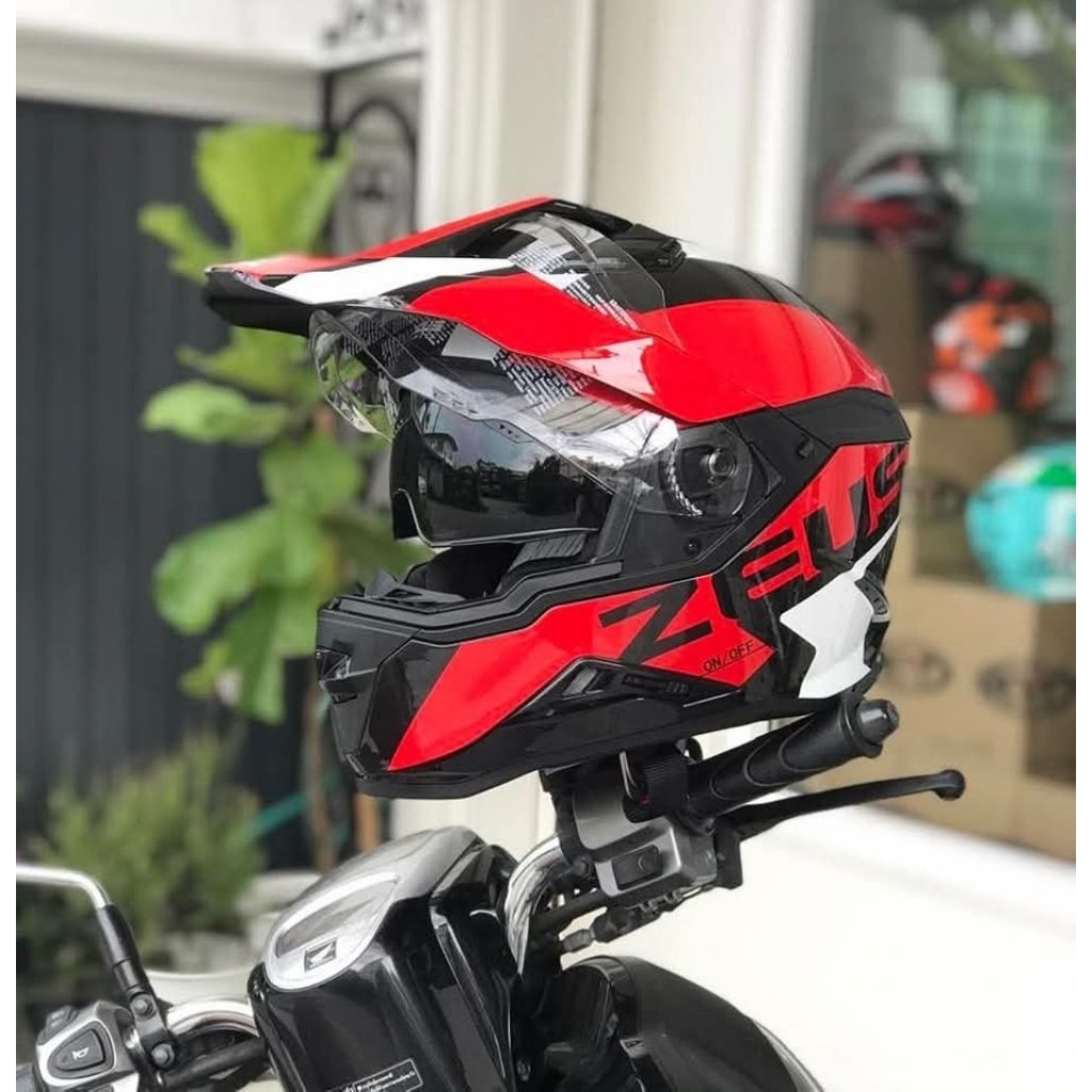 Touring Adventure  ZEUS Helmets | ZS-913 Adventure  (แก็ป ปีกหมวกถอดออกได้)