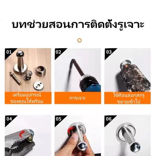 ที่กั้นประตูสแตนเลสแบบไม่ต้องเจาะ/ที่กั้นประตูแม่เหล็ก/ที่กั้นประตูป้องกันเสียงรบกวน BuildCore