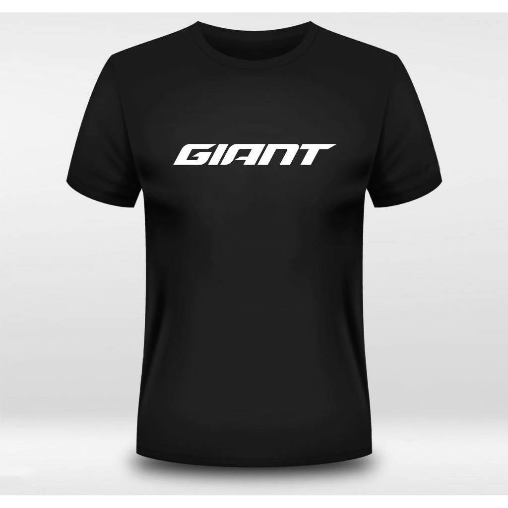 เสื้อยืด GIANT สี ดำ โลโก้ขาว