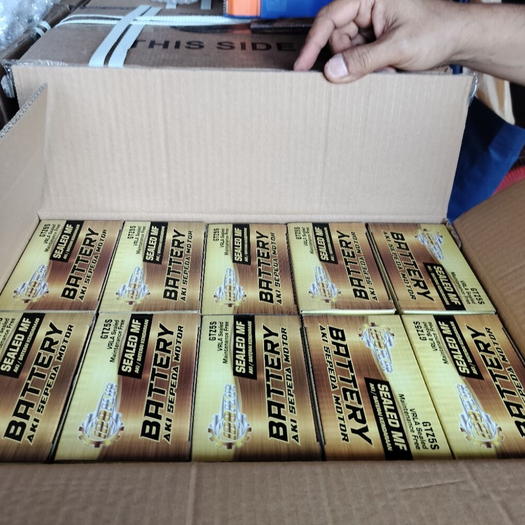 แบตเตอรี่รถมอเตอร์ไซค์ GTZ5S แบตแห้ง Sealed MF 12V ยกลัง 10 ลูก พร้อมใช้ ราคาส่ง