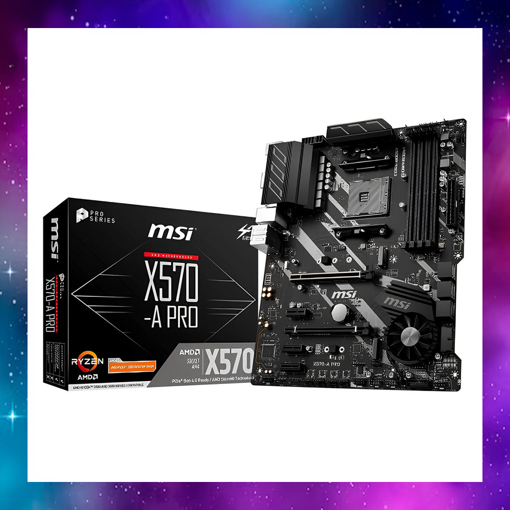 MAINBOARD (เมนบอร์ด) AM4 MSI X570-A PRO RYZEN ใช้งานปกติ