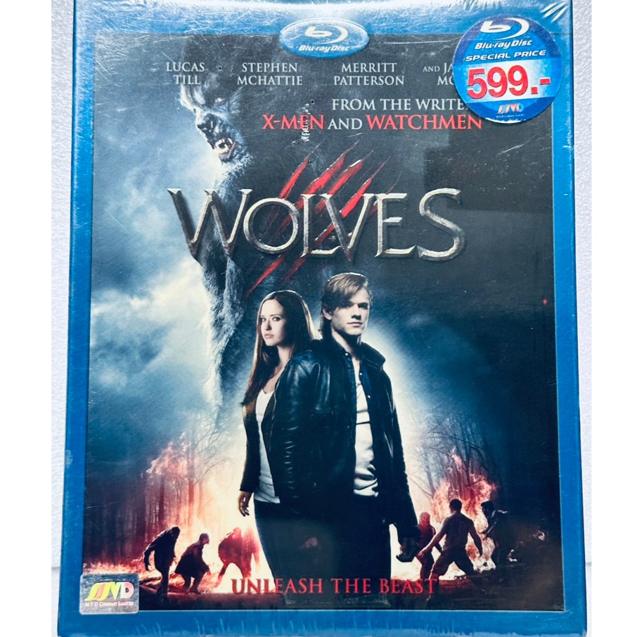 Blu-ray ปกสวม : Wolves (2014) สงครามพันธุ์ขย้ำ " Lucas Till, Jason Momoa, Stephen McHattie "