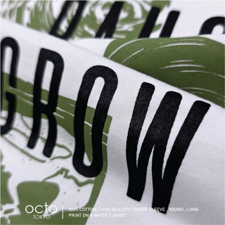 เสื้อยืด octoTOKYO ลาย Pause | คอกลม แขนสั้น ผ้า Cotton 100% ใส่สบาย