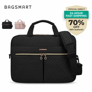 BAGSMART กระเป๋าแล็ปท็อป 15.6/17.3 นิ้ว แบบถือ สะพายปรับได้ …